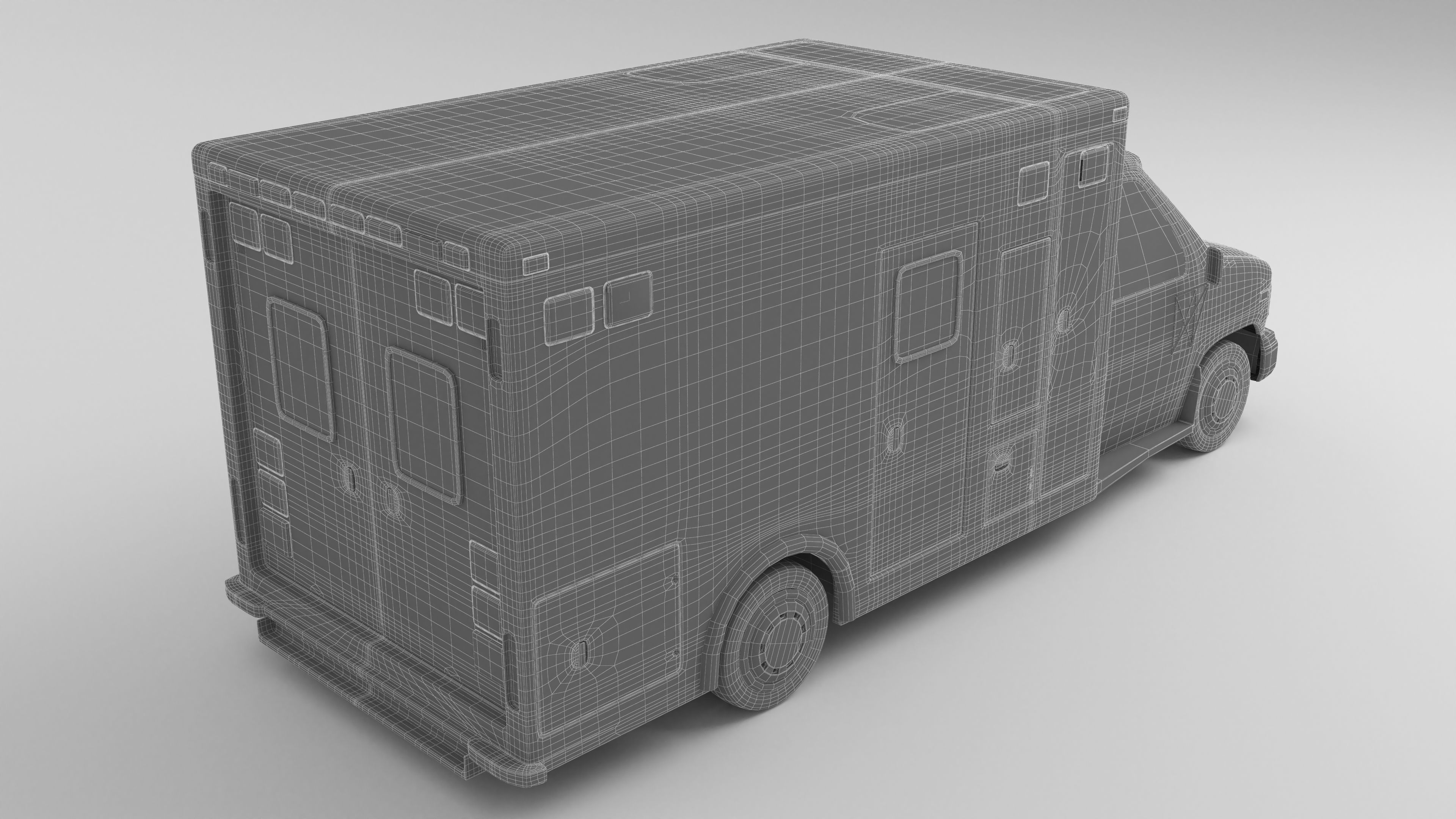 Ambulance 4K 3D model_14