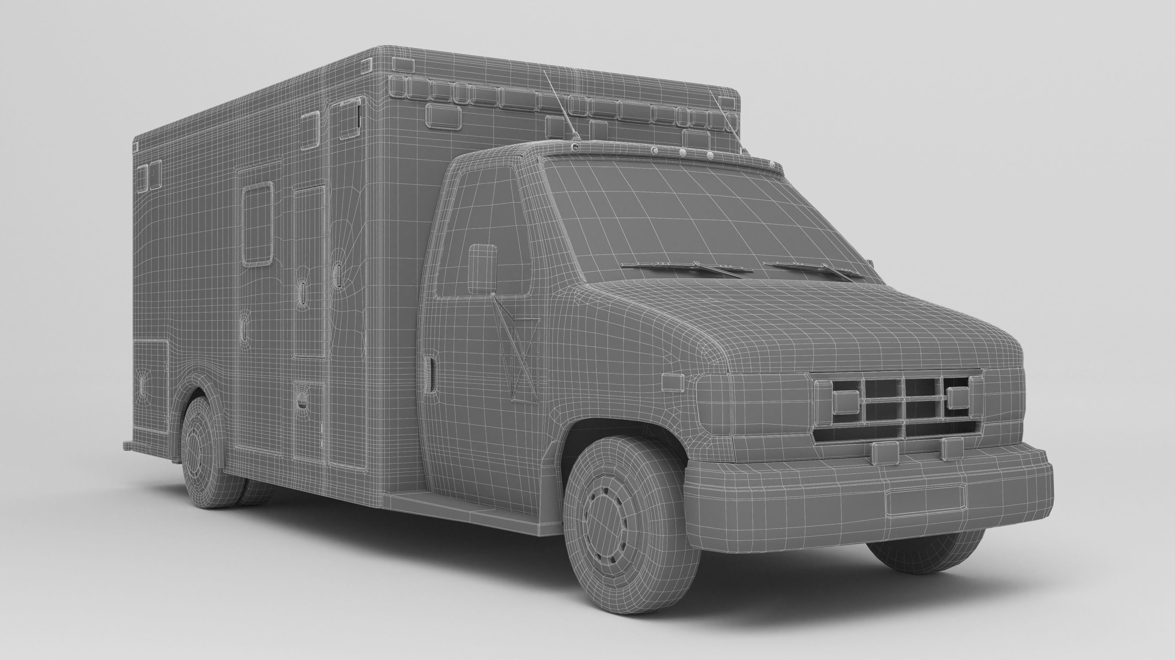 Ambulance 4K 3D model_17