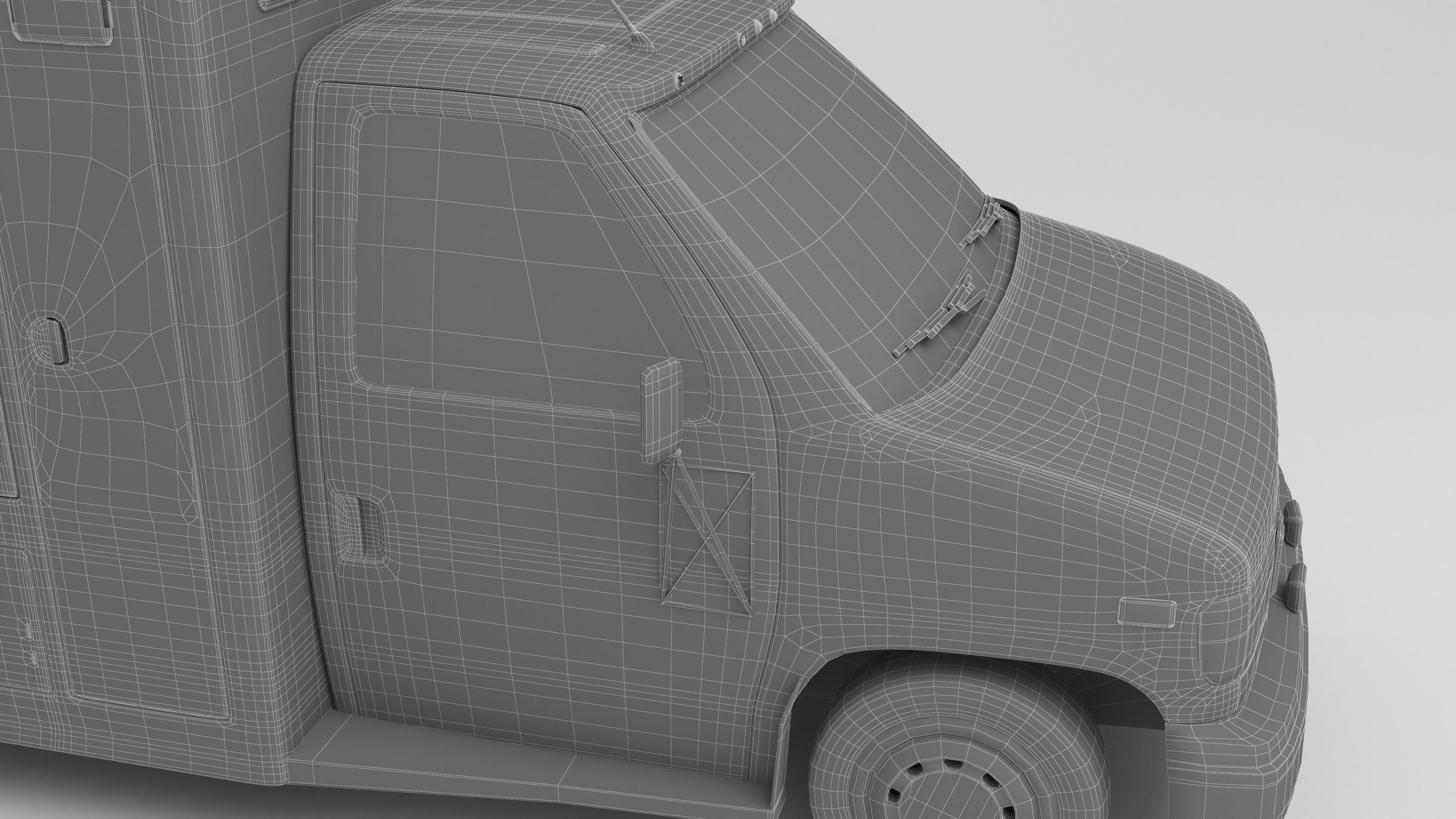 Ambulance 4K 3D model_11
