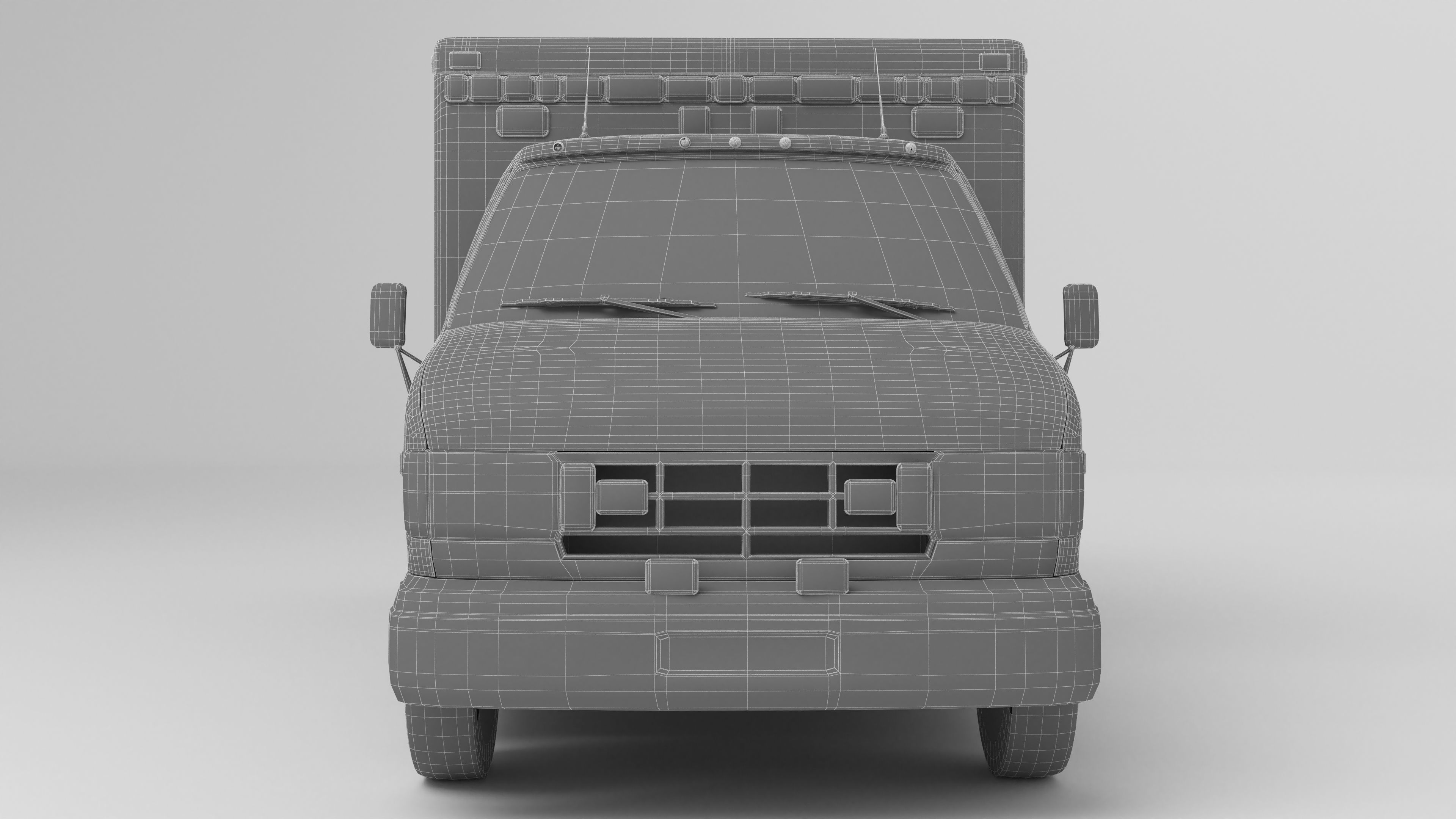 Ambulance 4K 3D model_16