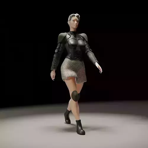 Armored woman warrior