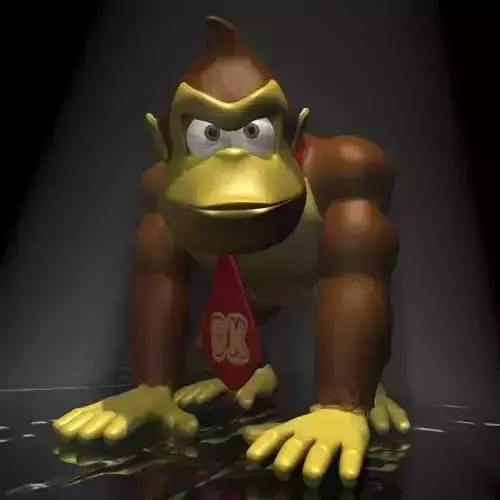 Donkey Kong RIGGED Low-poly 3D model