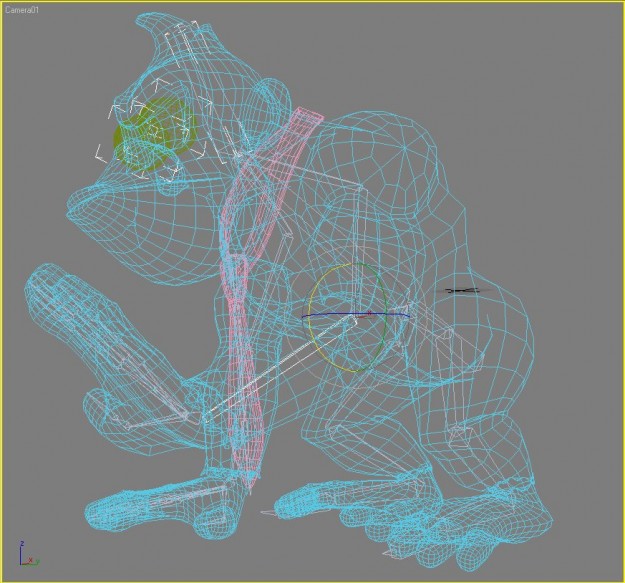 Donkey Kong RIGGED Low-poly 3D model_1