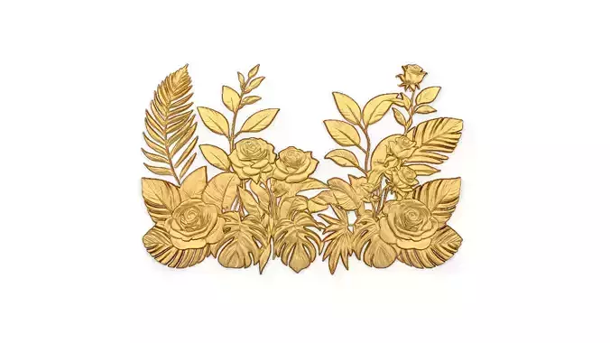 Classic carved decor ornament 417