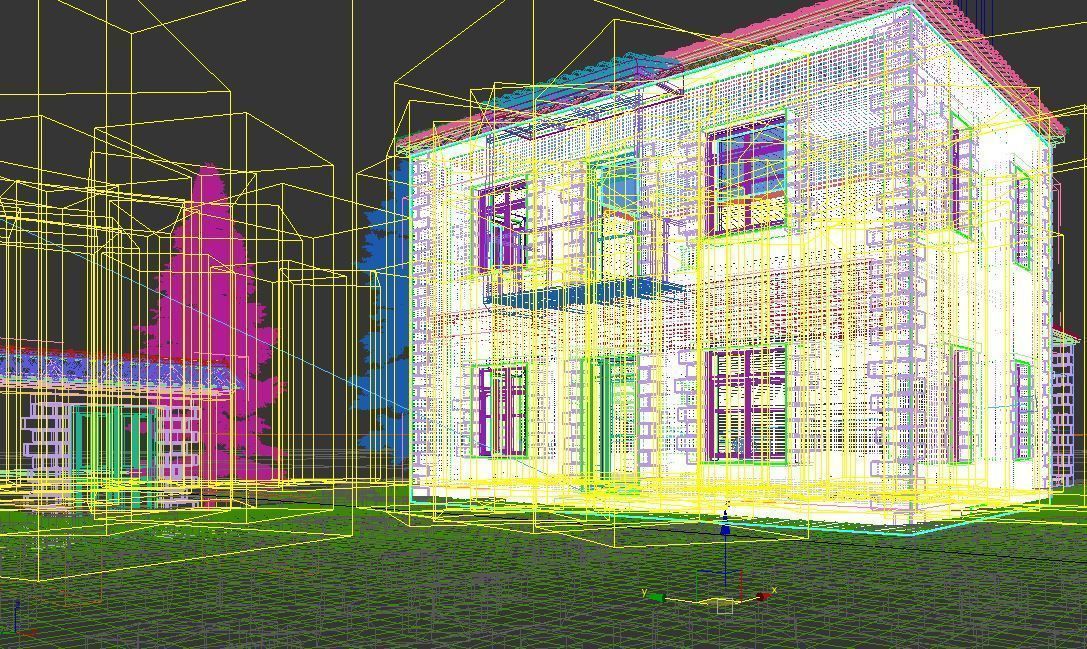 Greek traditional house  3D model_3