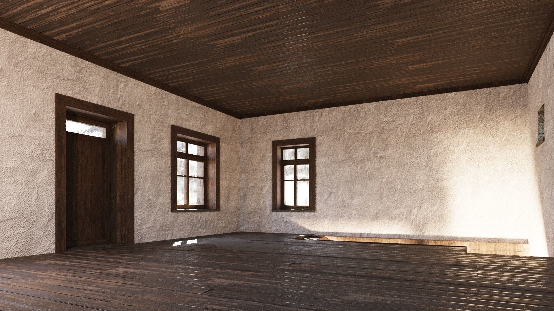 Greek traditional house  3D model_2