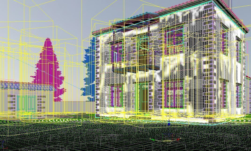 Greek traditional house  3D model_4