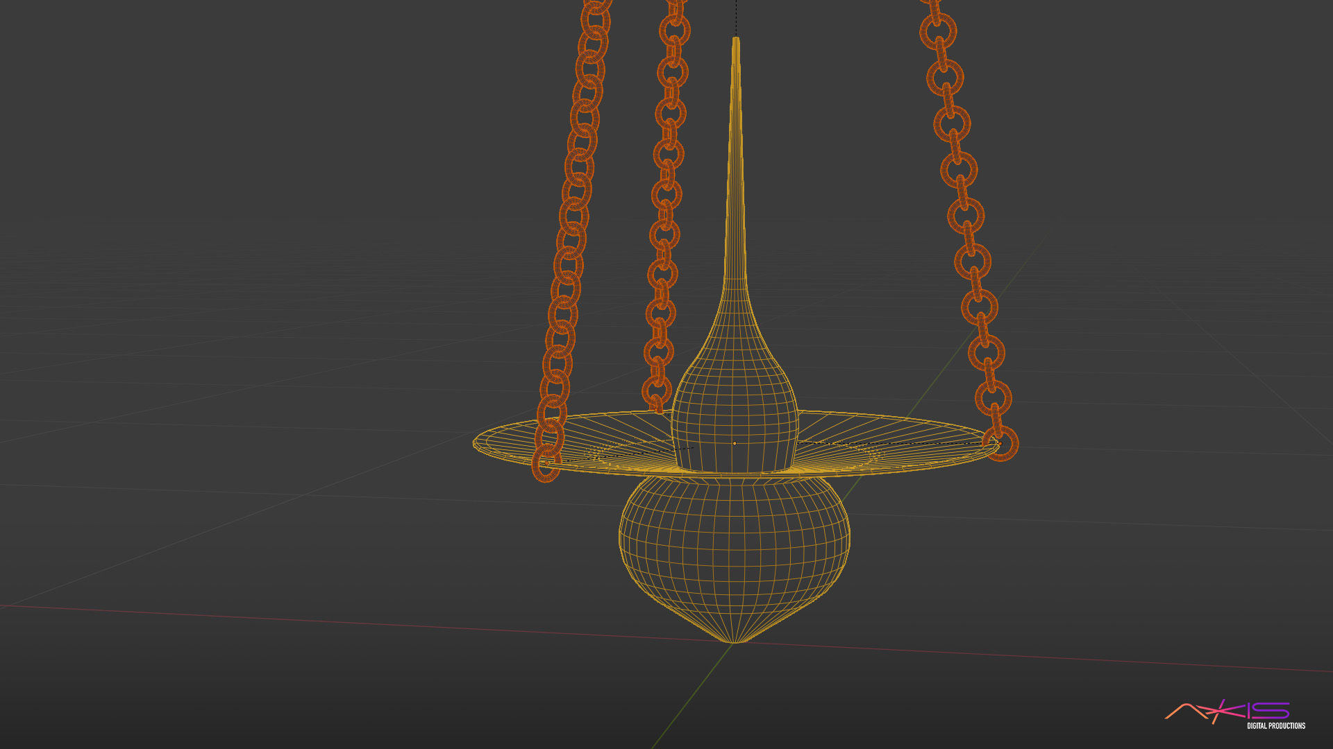 Egyptian Incense Burner Pendant 3D model_6