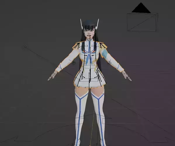 kill la kill - kiryuin satsuki rigged model