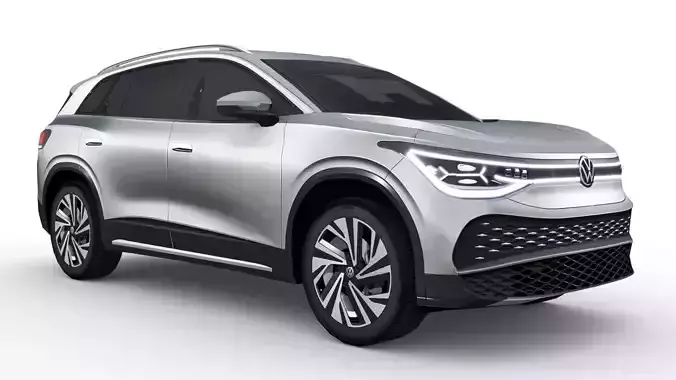 Volkswagen ID6 2023 Low-poly 3D model