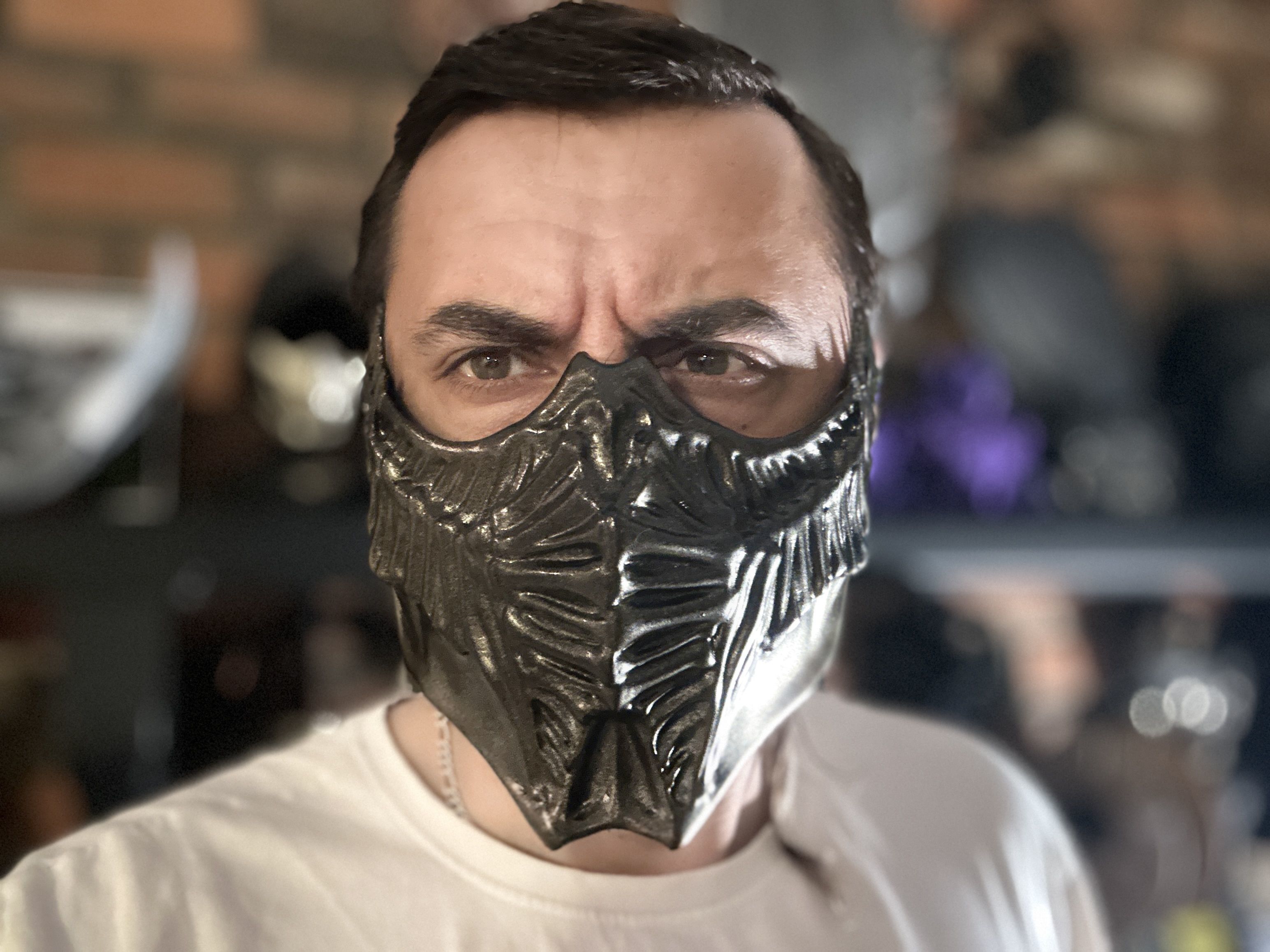 Scorpion mask from MK1 -  Fiery Arachnid 3D print model_2