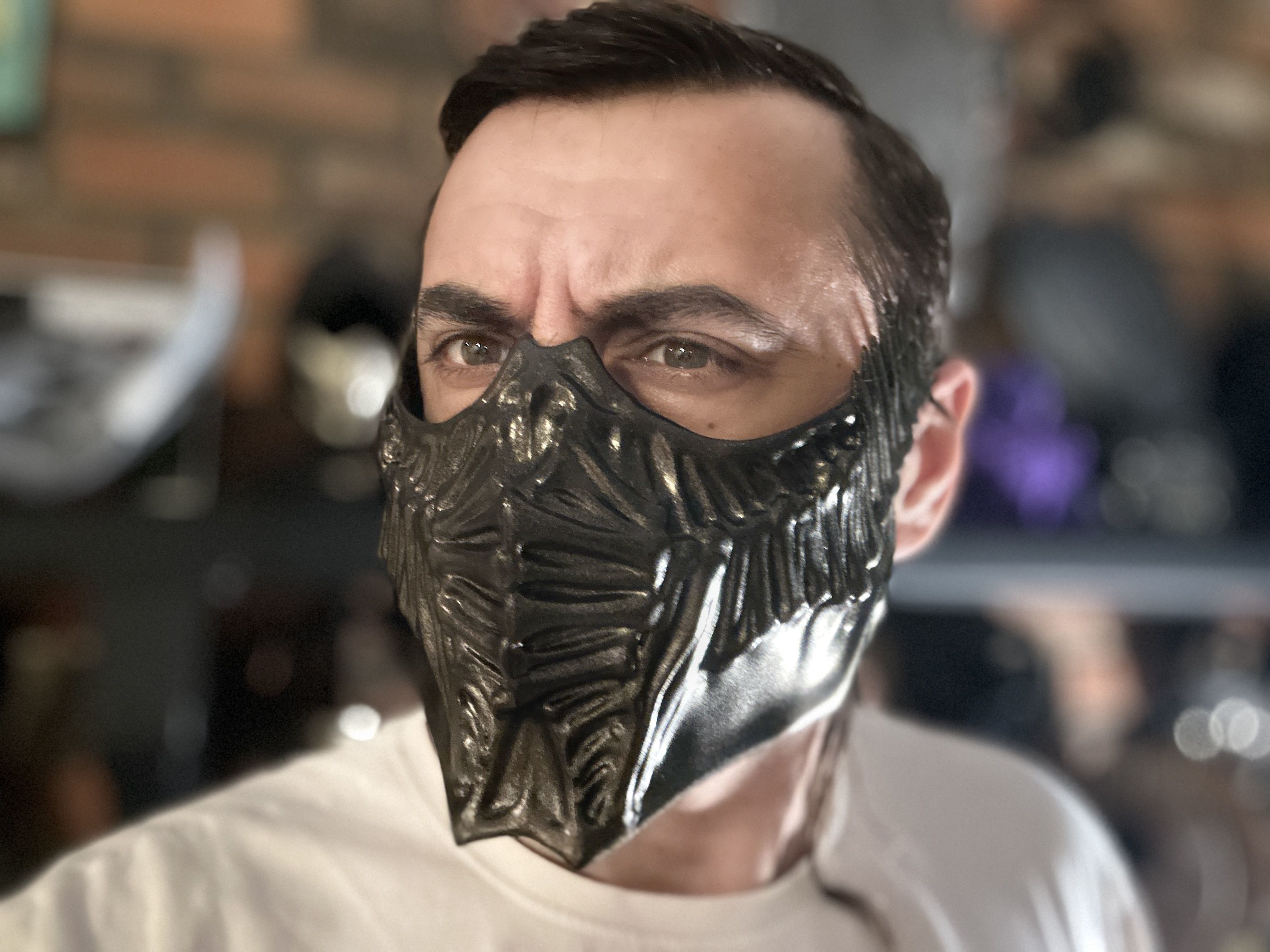 Scorpion mask from MK1 -  Fiery Arachnid 3D print model_1