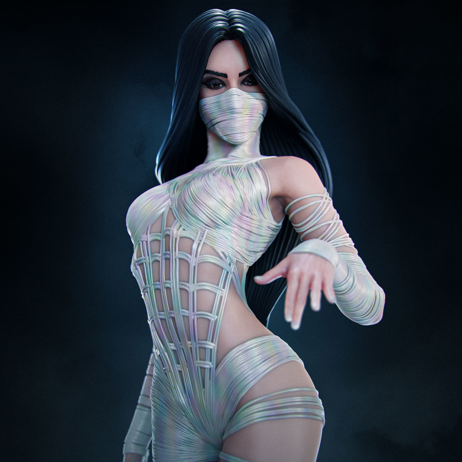 Silk Cindy Moon 3D print model_1