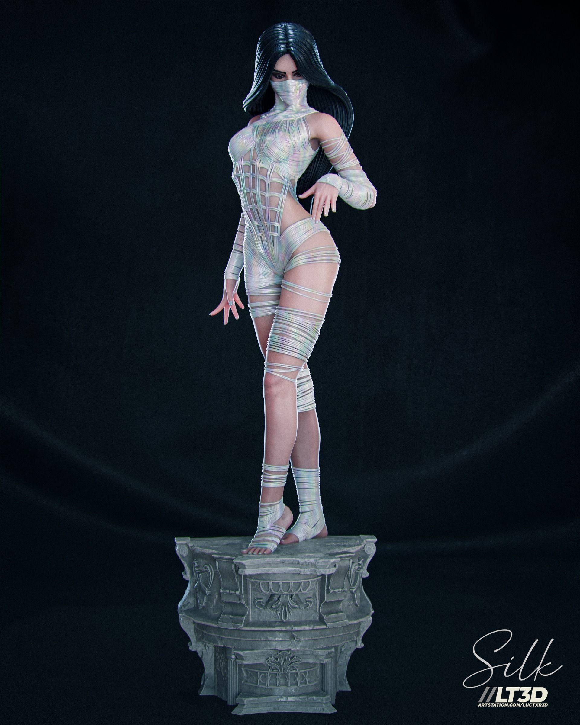 Silk Cindy Moon 3D print model_6