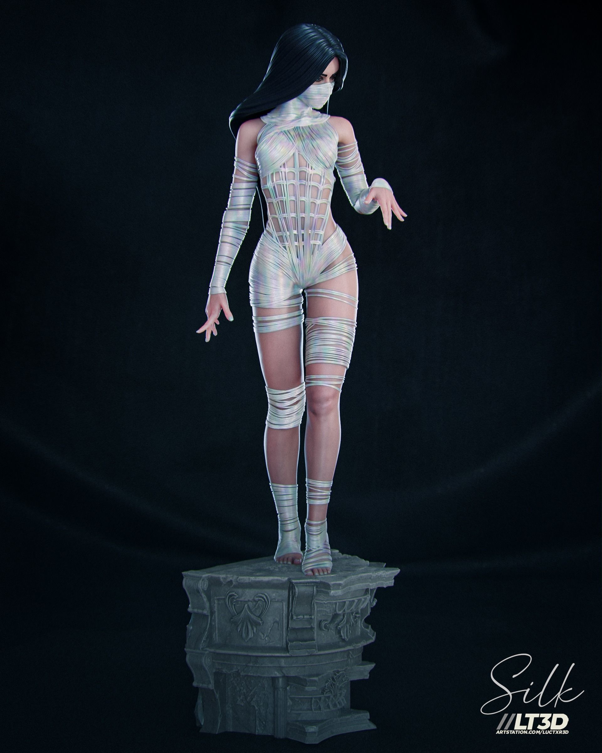 Silk Cindy Moon 3D print model_7