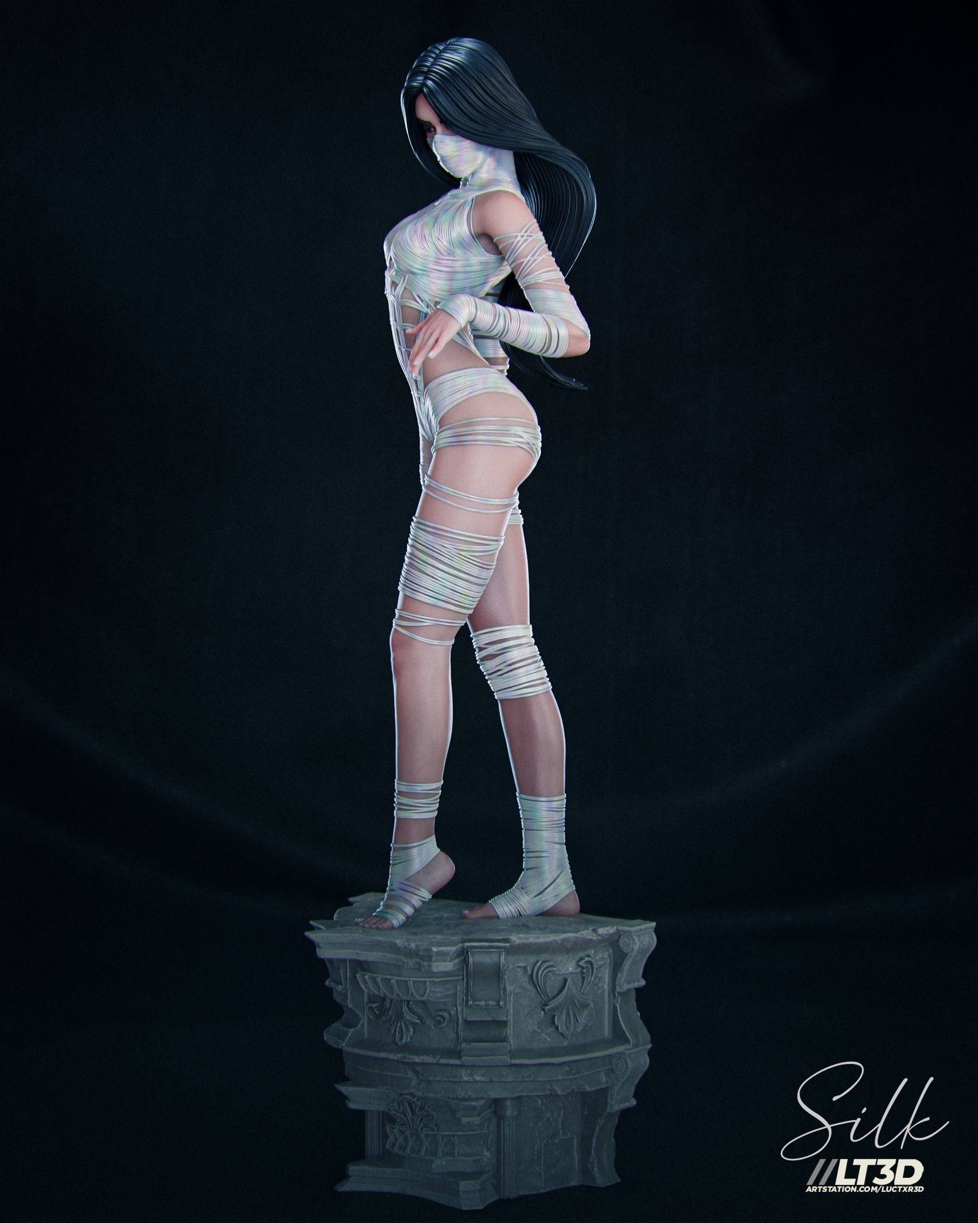Silk Cindy Moon 3D print model_13
