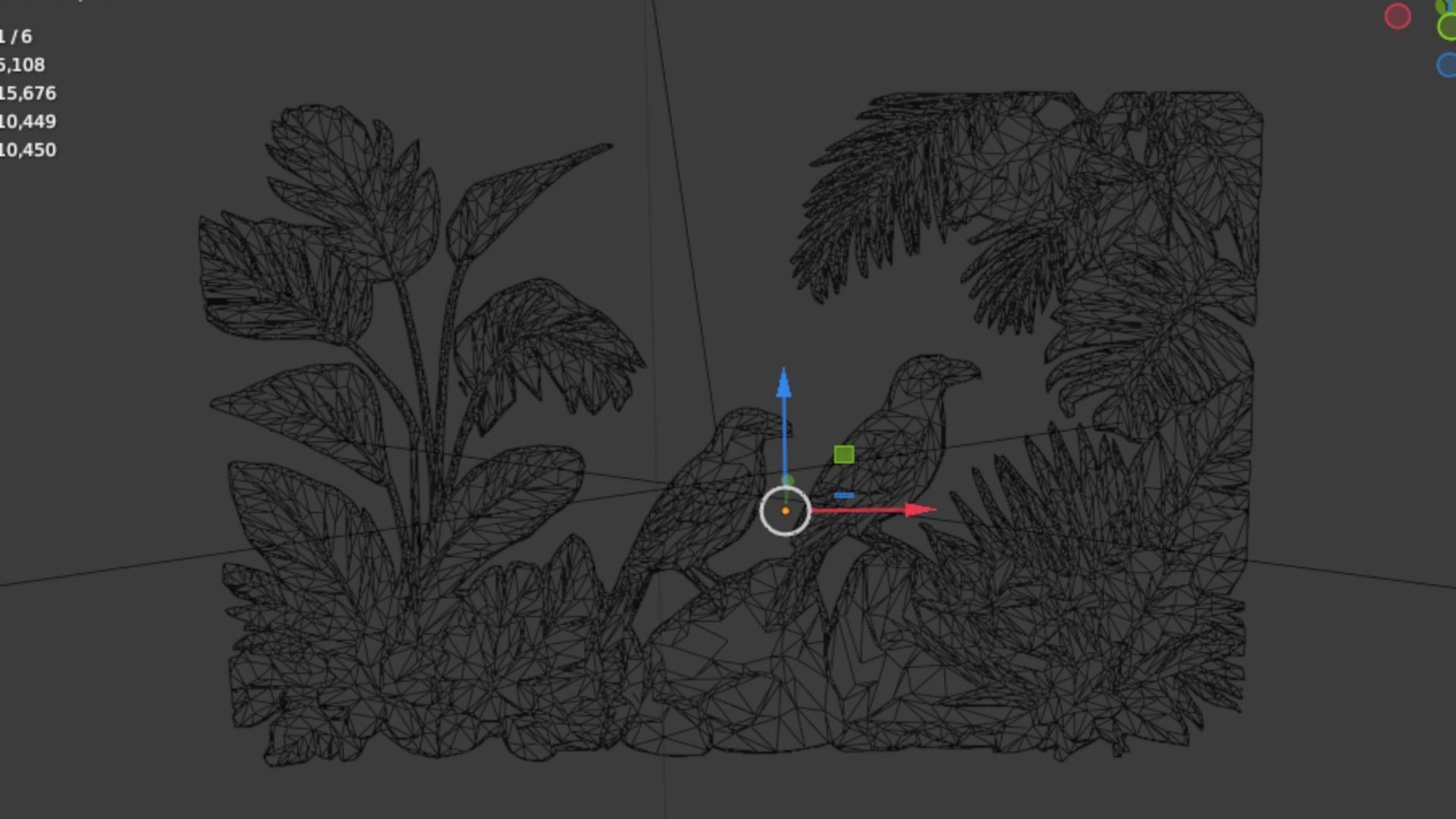 Classic carved decor ornament 418 3D model_6