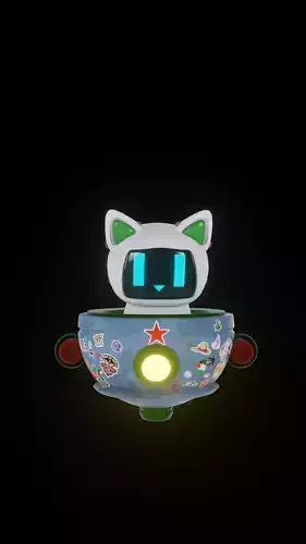 CyberCat 3D model