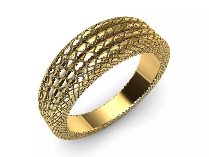 ladies crackle ring band us size 7 3D print model
