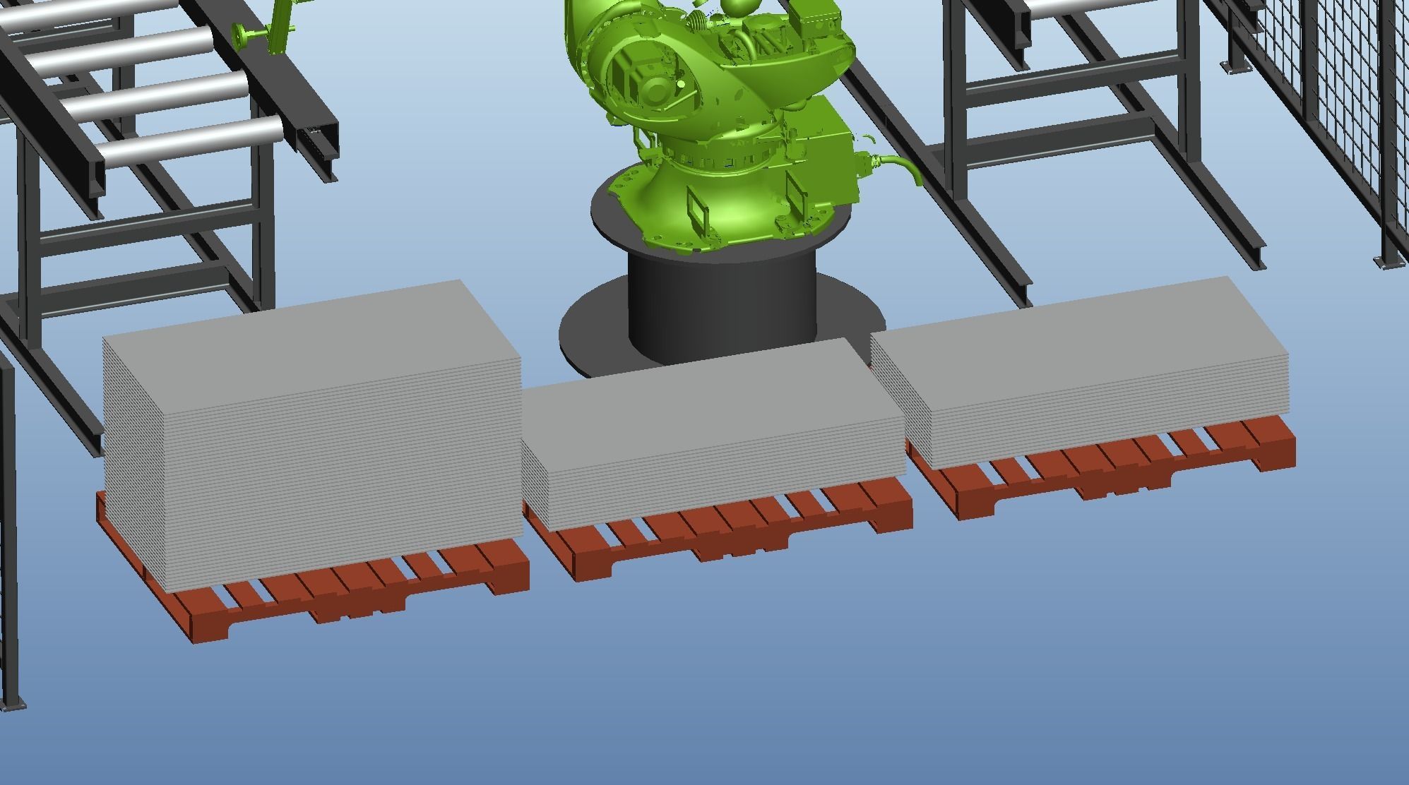 Sheet metal straightening automatic production line 3D model_4