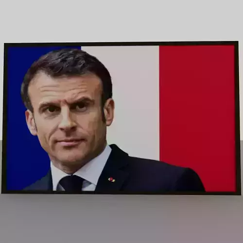 Emmanuel Macron portrait