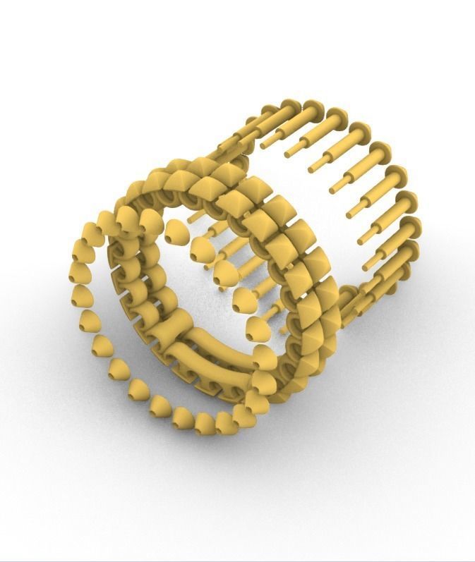 ClasI-I Double Ring 3D print model_9