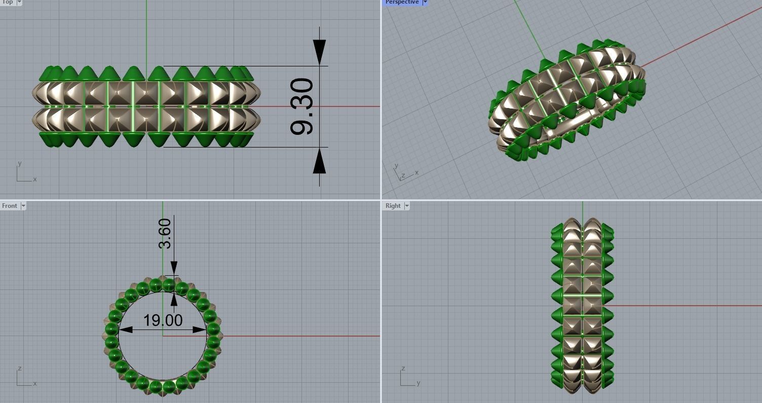ClasI-I Double Ring 3D print model_6