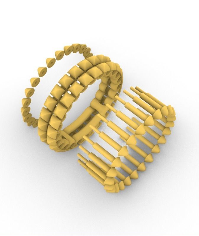 ClasI-I Double Ring 3D print model_8
