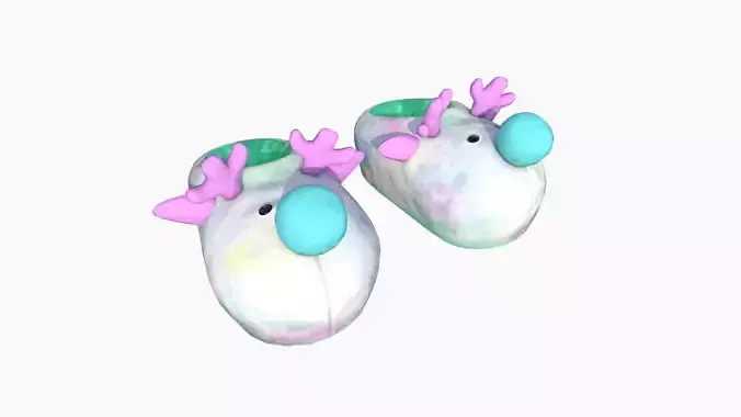 Slippers F10 Colored Reindeer - Costume Character Design