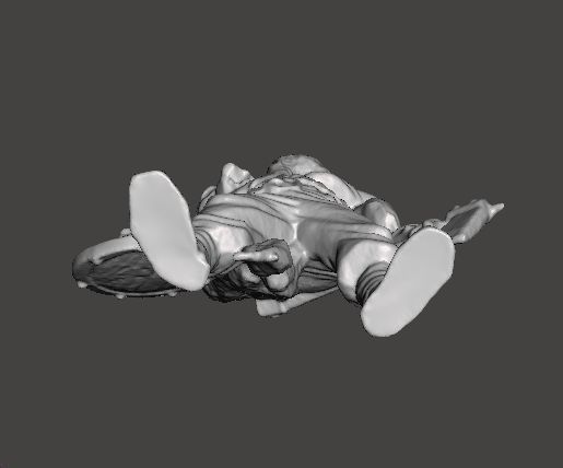 WOLF VIKING AXE AND SHIELD MINIATURE MODEL FANTASY GAMES DND RPG 3D print model_5