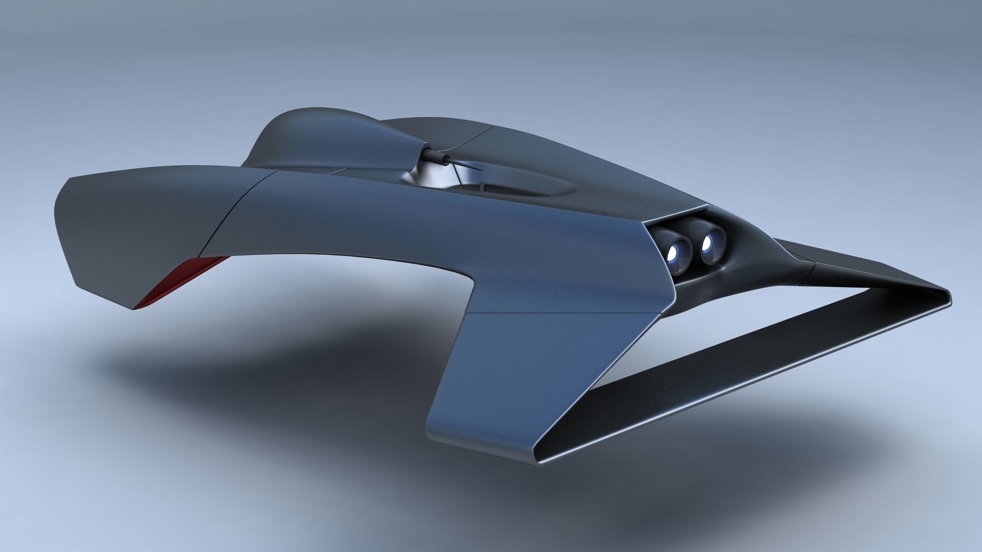 Space Ship Concept 3D model_2