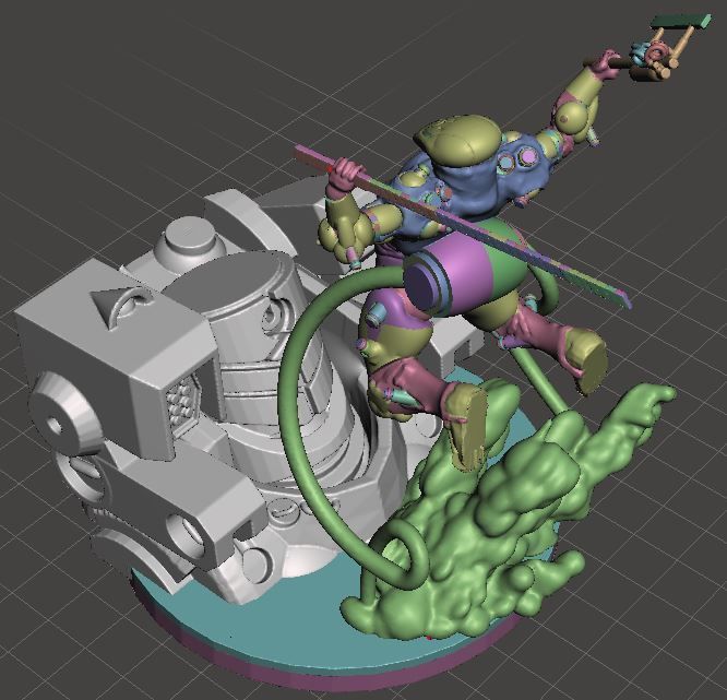 Lancer-SSC Atlas 28mm scale miniature 3D print model_2