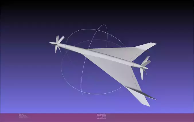 Symmetric Split Winglet Speeddrone Concept 3D print model
