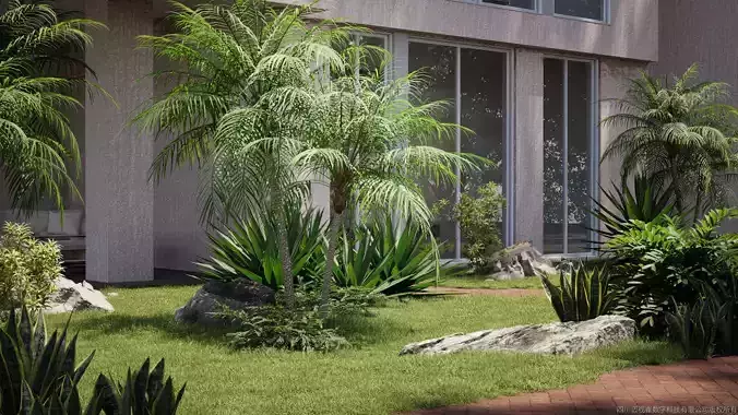 Maxtree Plant Models Vol 75 Low Poly - Mesh 3D model