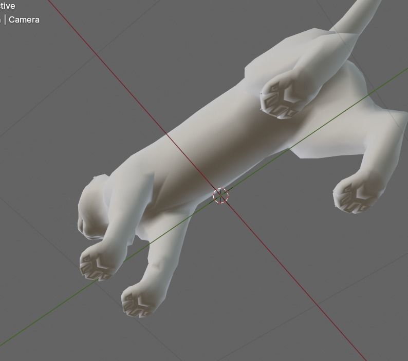 cat base mesh Free low-poly 3D model_13