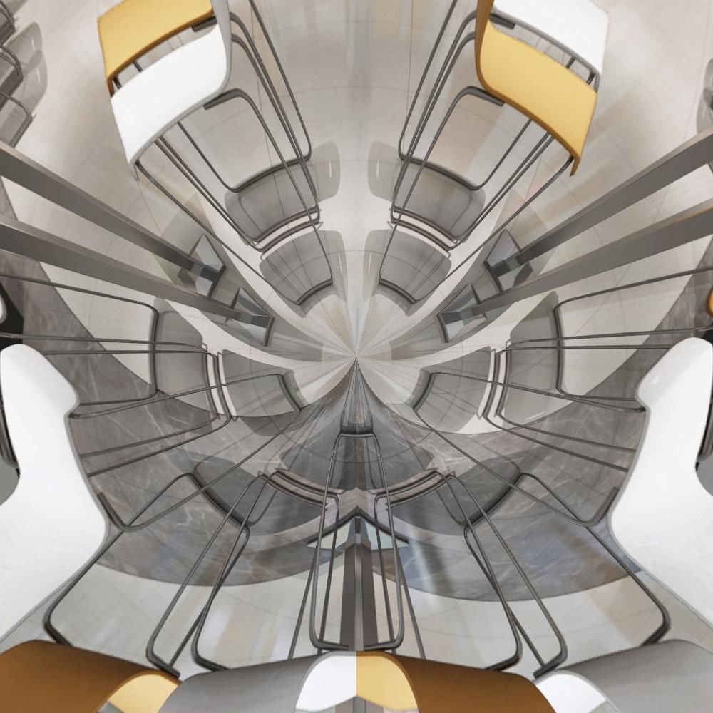 Enterprise Employee Restaurant Modern 3D model_3