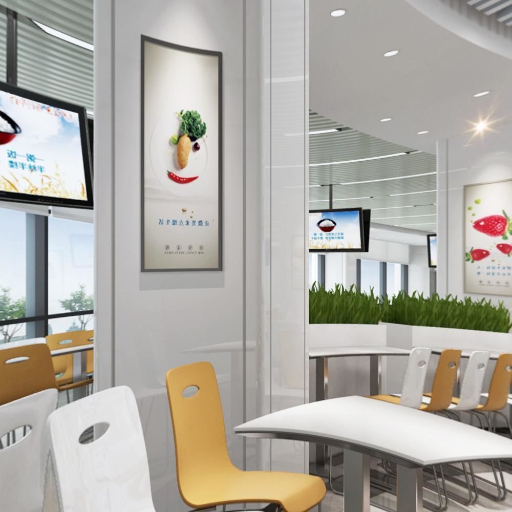 Enterprise Employee Restaurant Modern 3D model_6