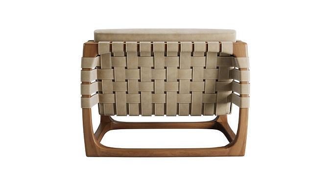 Bungalow Armchair 3D model 5
