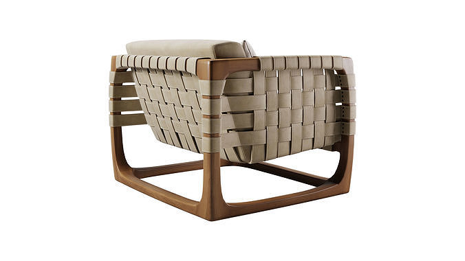 Bungalow Armchair 3D model 4