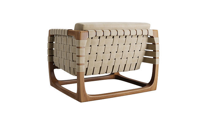 Bungalow Armchair 3D model 6