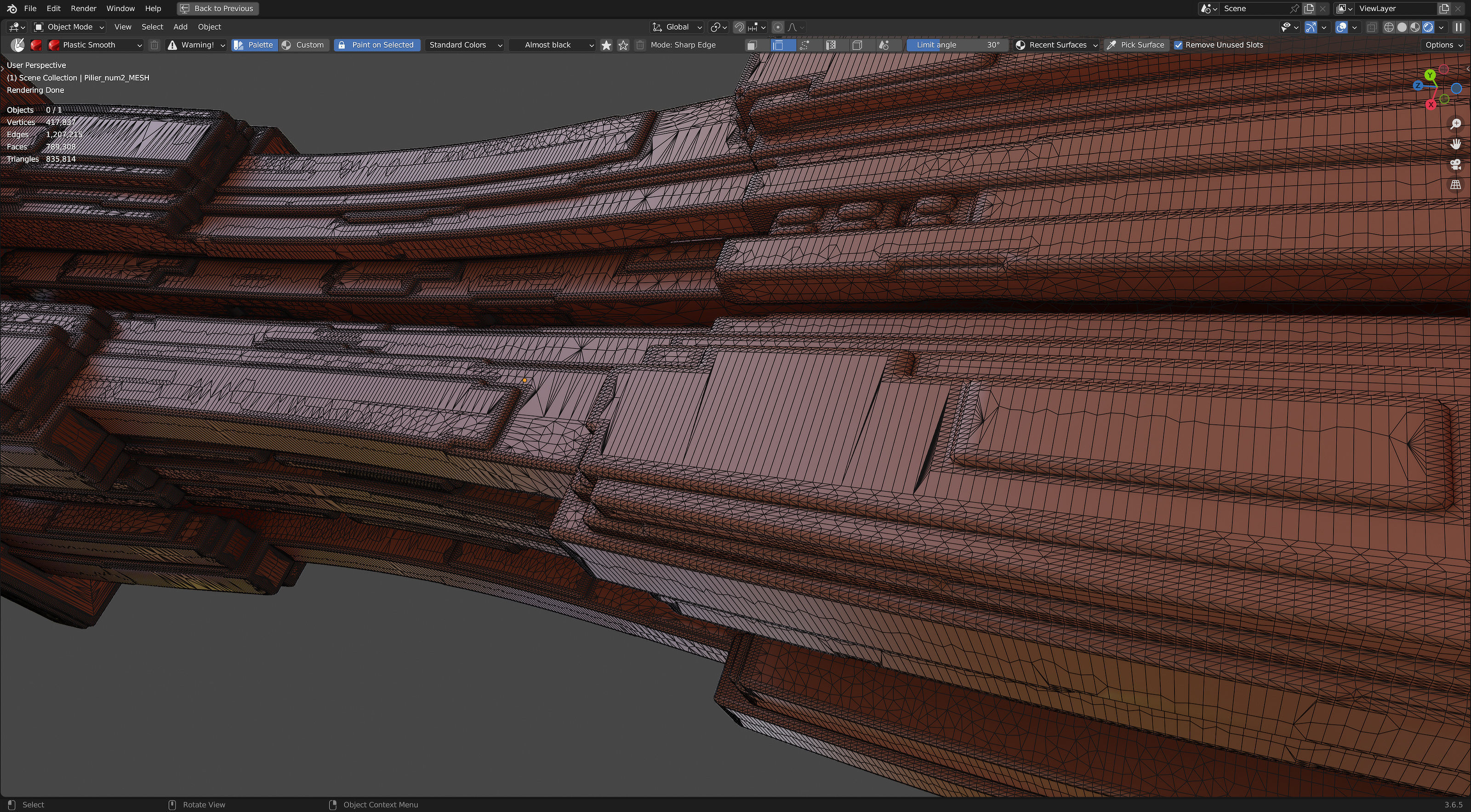 Futuristic Pillars 3D model_18