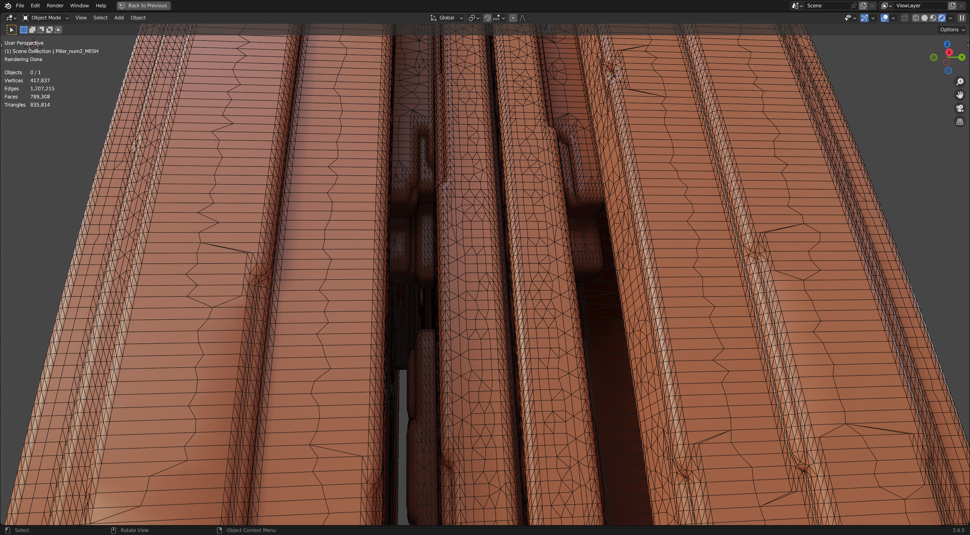 Futuristic Pillars 3D model_21