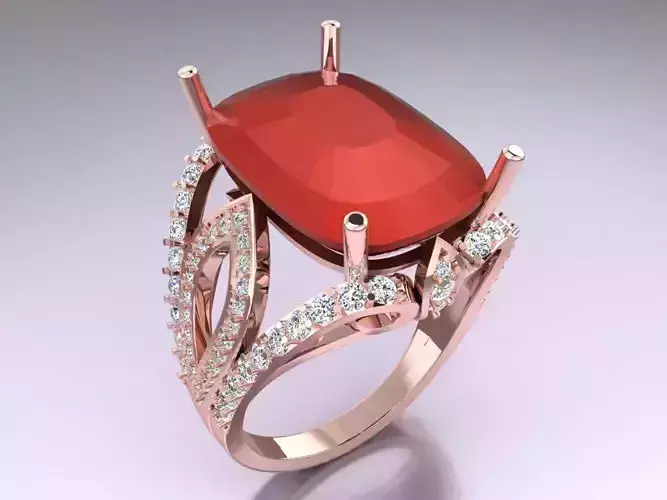 Oval stone ring - Womens  Rings - GN258