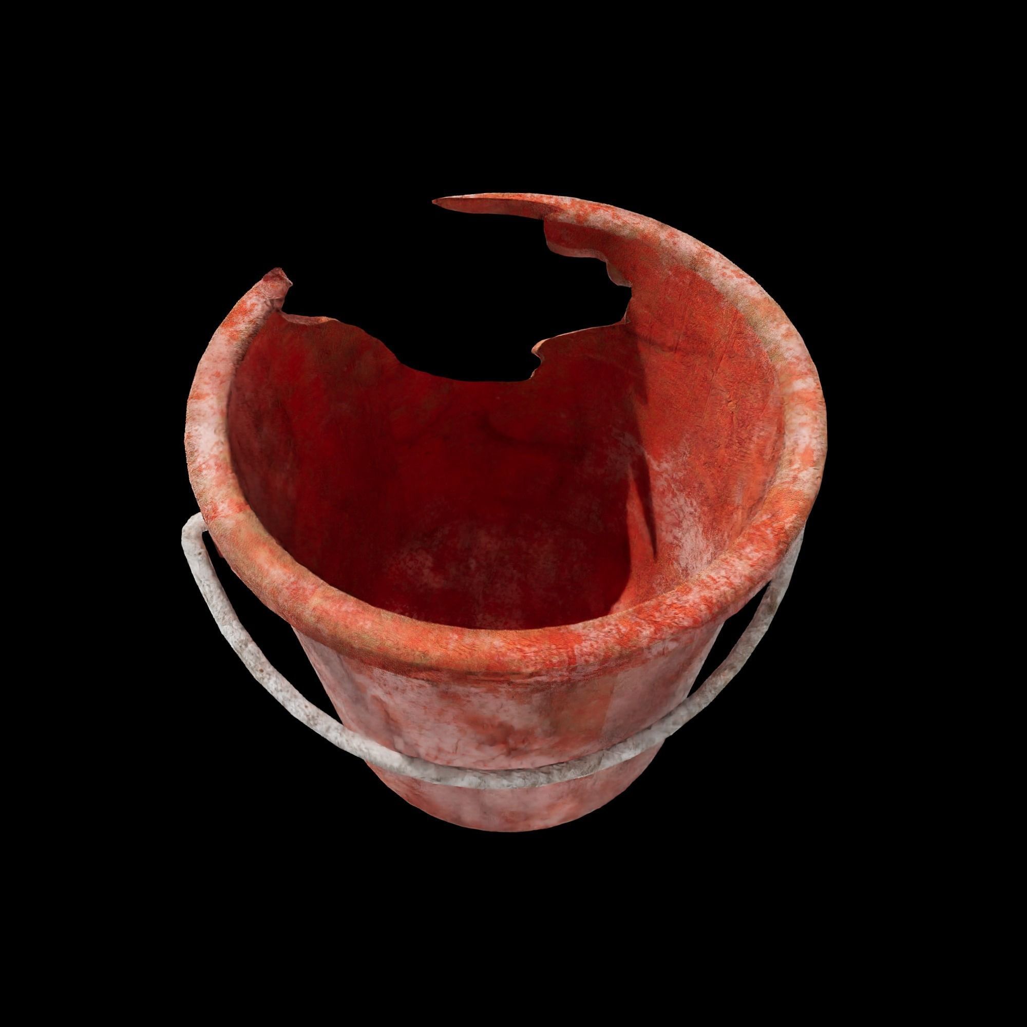 Hong Kong Crash and Dity Plastic Bucket 3D model_3