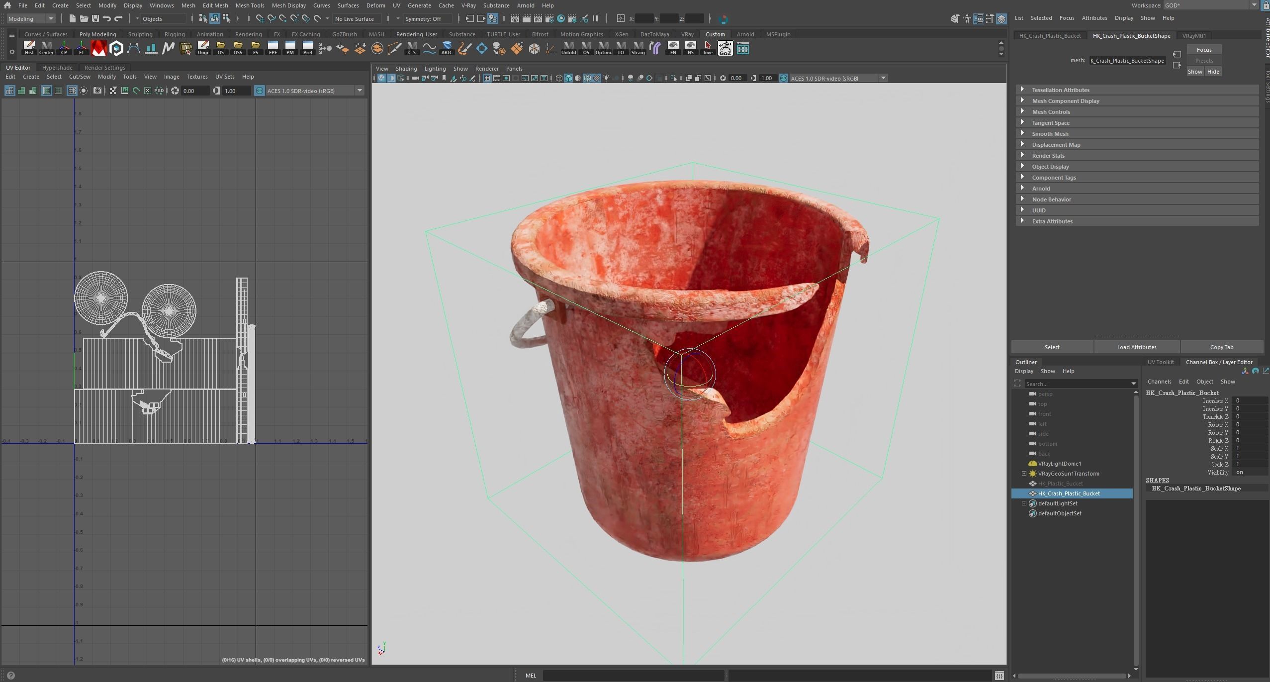 Hong Kong Crash and Dity Plastic Bucket 3D model_7