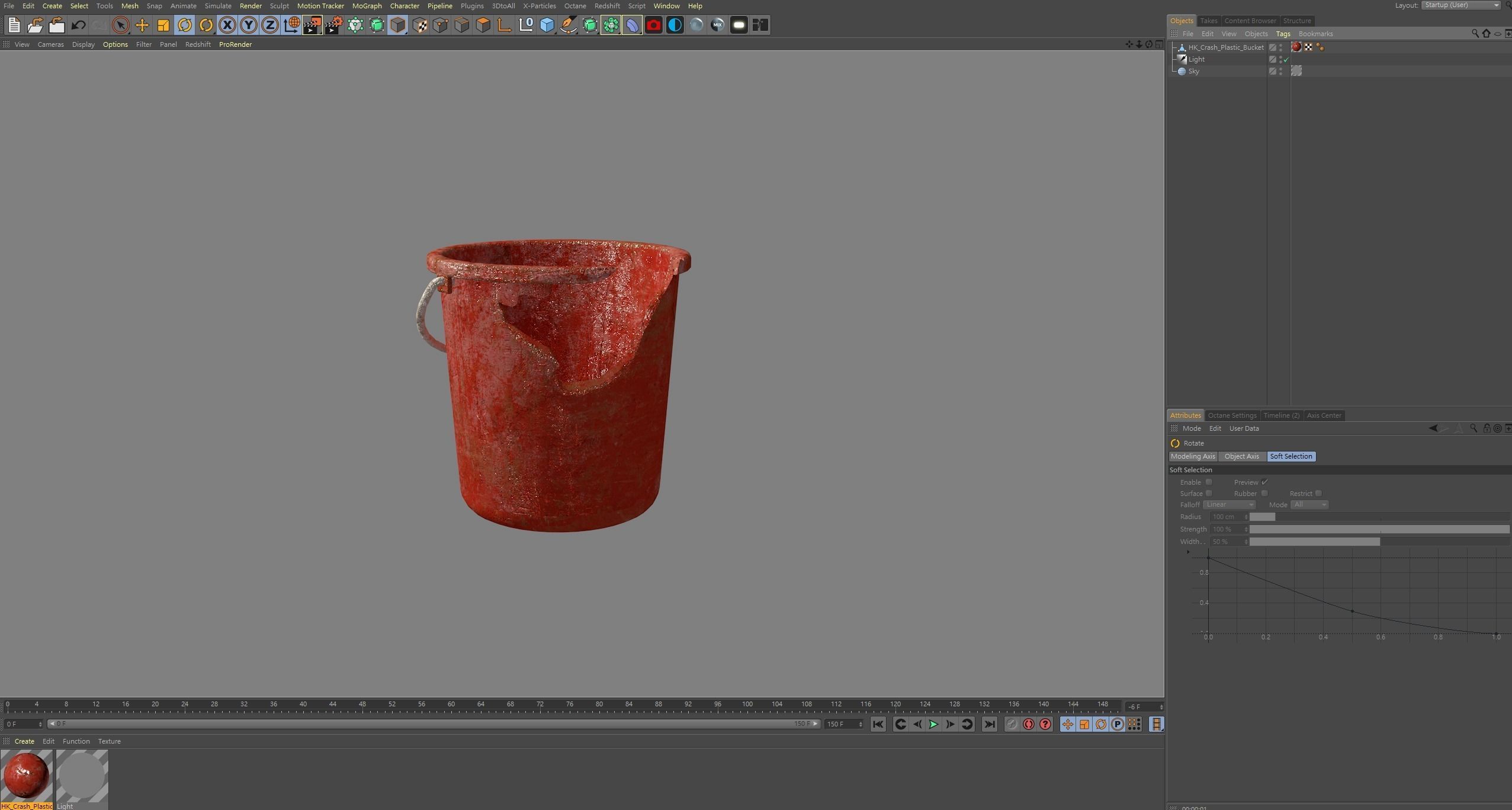 Hong Kong Crash and Dity Plastic Bucket 3D model_6