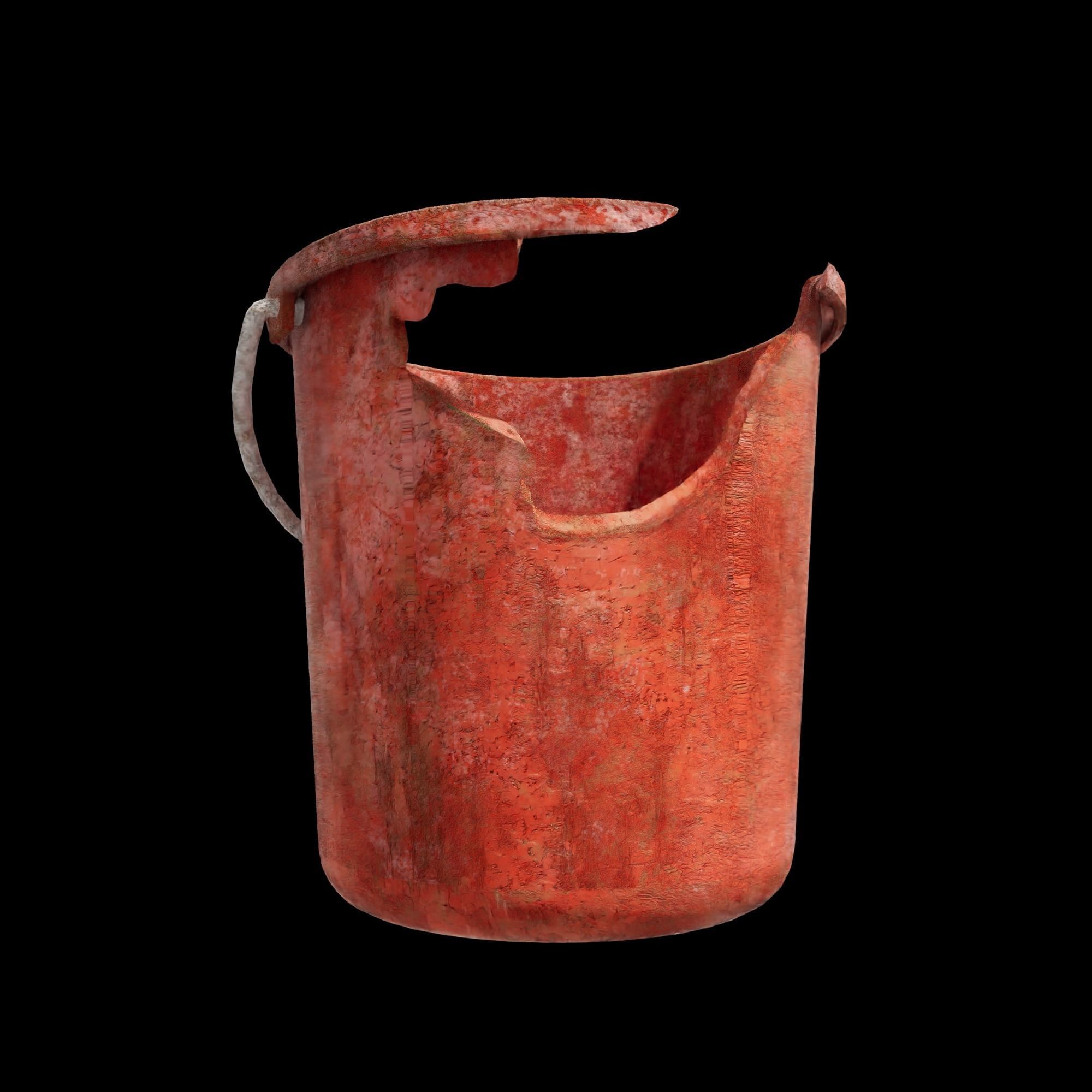 Hong Kong Crash and Dity Plastic Bucket 3D model_4