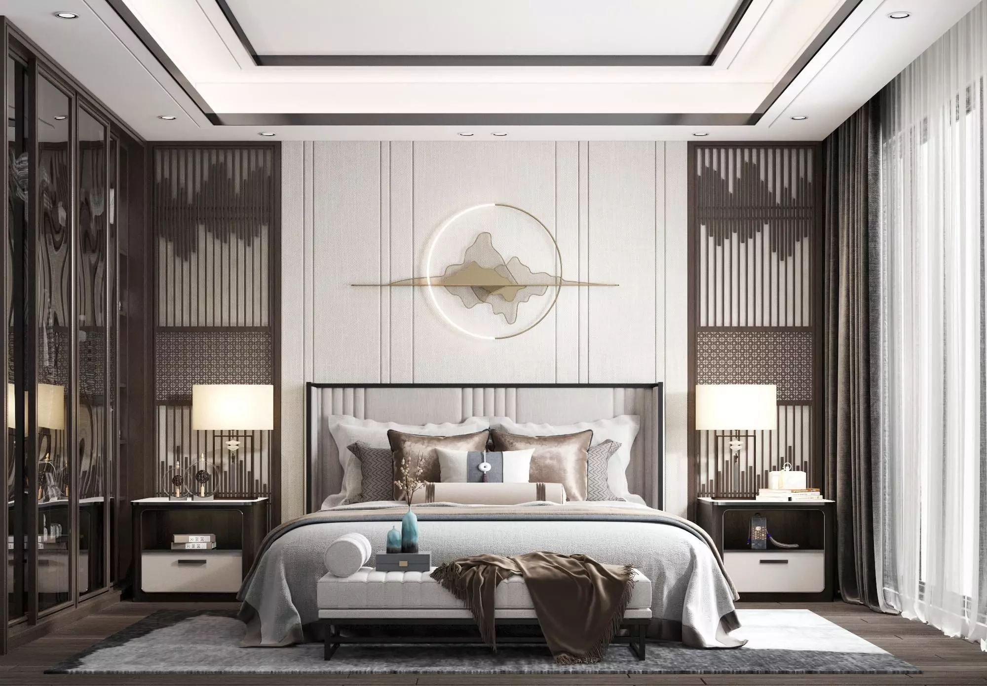 style Chinese bedroom New 3D model