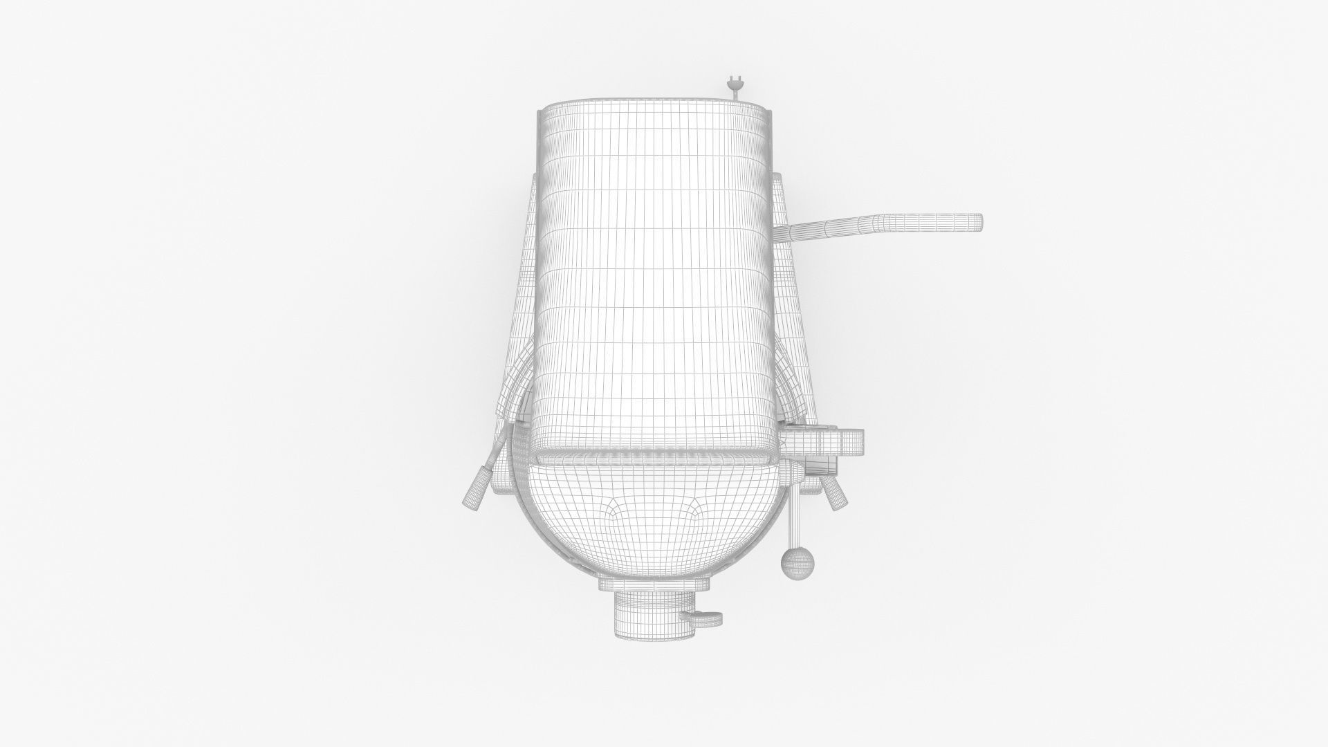 Globe SP10 Countertop Planetary Mixer 3D model_12