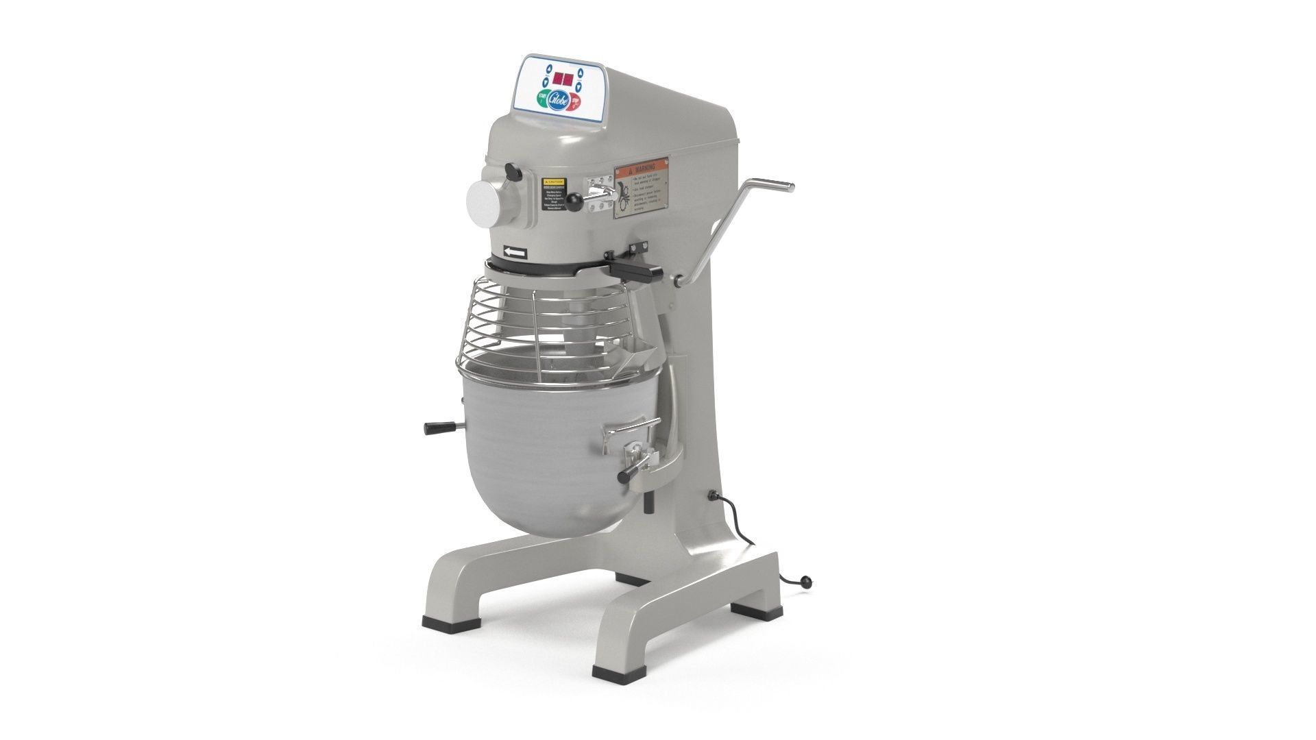 Globe SP10 Countertop Planetary Mixer 3D model_30
